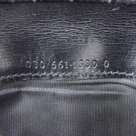 GUCCI Two-folded wallet G mark leather Authentic USED - Picture 6 of 9